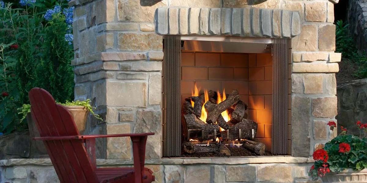 Cottagewood 50" Outdoor Wood Burning Fireplace - ODCTGWD-50