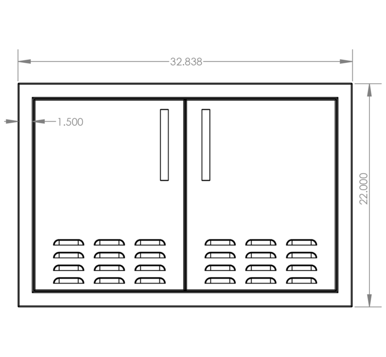 Summerset 33" Double Access Door - DD-33V