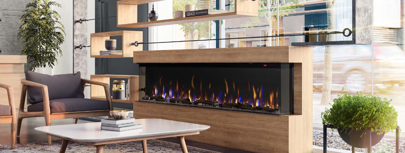 Dimplex 88" Ignite xl® Bold Built-in Linear Electric Fireplace