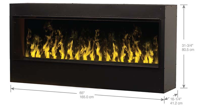 Dimplex Optimyst® Pro 1500 Built-In Electric Firebox:  X-GBF1500-PRO