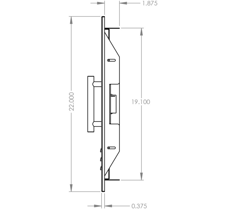 dv-18vl Summerset 18 x 22 Vented Vertical Access Door - Left Handle