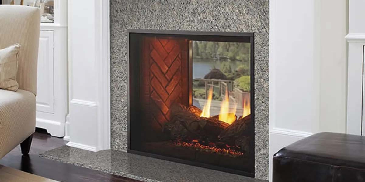 Fortress 36" Indoor/Outdoor See-Through Direct Vent Gas Fireplace