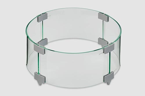 Round Glass Wind Guard SKU: GG-12R