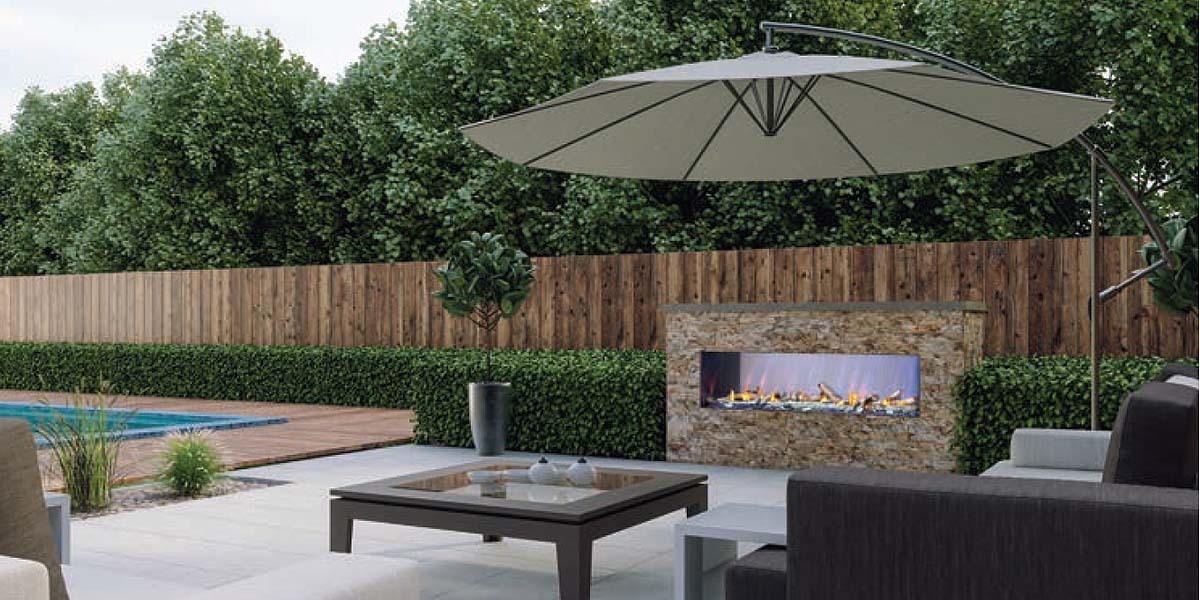 Napoleon 50" Galaxy Outdoor Gas Fireplace - Single Sided - GSS50NE Napoleon 50" Galaxy Outdoor Gas Fireplace - Single Sided - GSS50NE