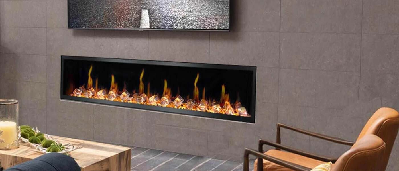 Litedeer Homes Latitude 65" Ultra-Slim Electric Fireplace - ZEF65XC