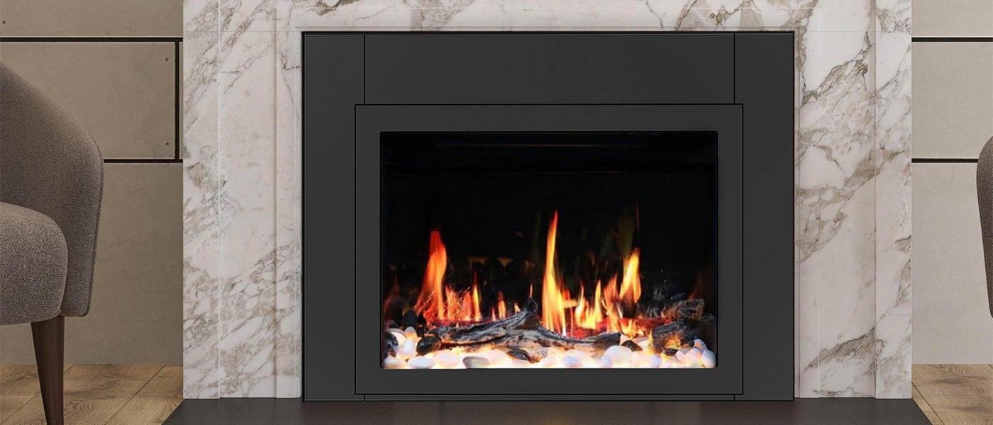 LiteStar 38 inch Wall Mounted Smart Electric Fireplace Insert with Crushed Ice Rocks - ZEF38VC-C LiteStar 38 inch Wall Mounted Smart Electric Fireplace Insert with Crushed Ice Rocks - ZEF38VC-C