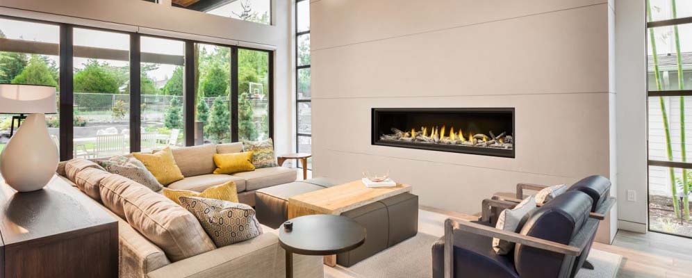 Napoleon Vector 74, Single Sided, Direct Vent, Linear, Electronic Ignition, Gas Fireplace