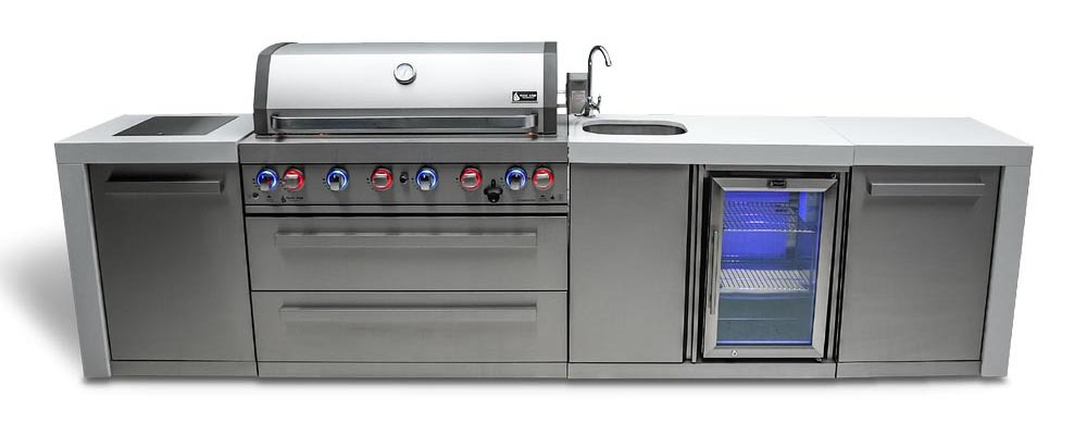 MONT ALPI 6-BURNER DELUXE ISLAND WITH A BEVERAGE CENTER - MAi805-DBEV