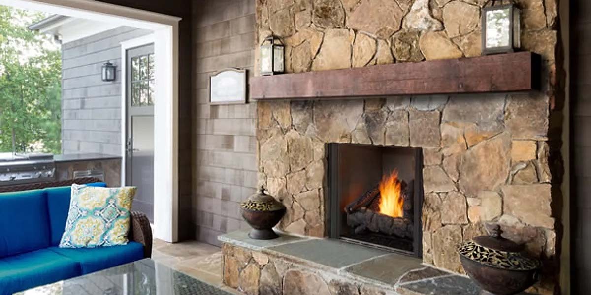 Outdoor Lifestyles 36" Courtyard Outdoor Gas Fireplace Outdoor Lifestyles 36" Courtyard Outdoor Gas Fireplace