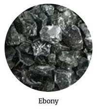 Ebony crushed glass media