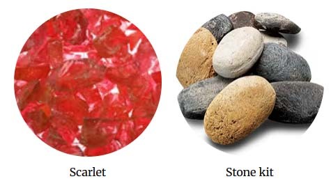 Majestic Lanai - glass media and stone