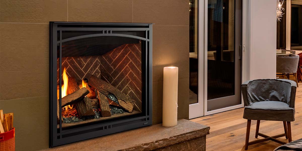 Majestic Meridian Modern 42 Inch Direct Vent Propane Gas Fireplace