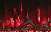 Red Flames & Red Ember Bed