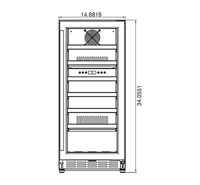 Summerset Grills’ 15-Inch Outdoor Rated Dual Zone Wine Cooler