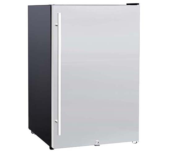 Summerset Grill 22" Deluxe Outdoor Approved Refrigerator with Stainless Steel Door and Handle (4.1c) - RFR-22D