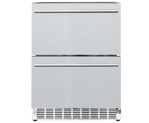 Summerset Grill 24" (5.1 Cu Ft) Outdoor Rated 2  Drawer Refrigerator - RFR-24DR2-A