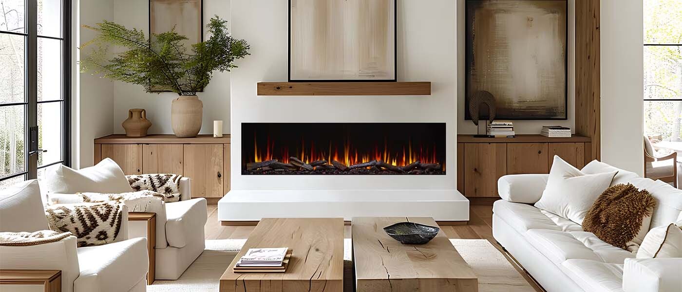 SimpliFire 78" Triton Linear Electric Fireplace - SF-TR78