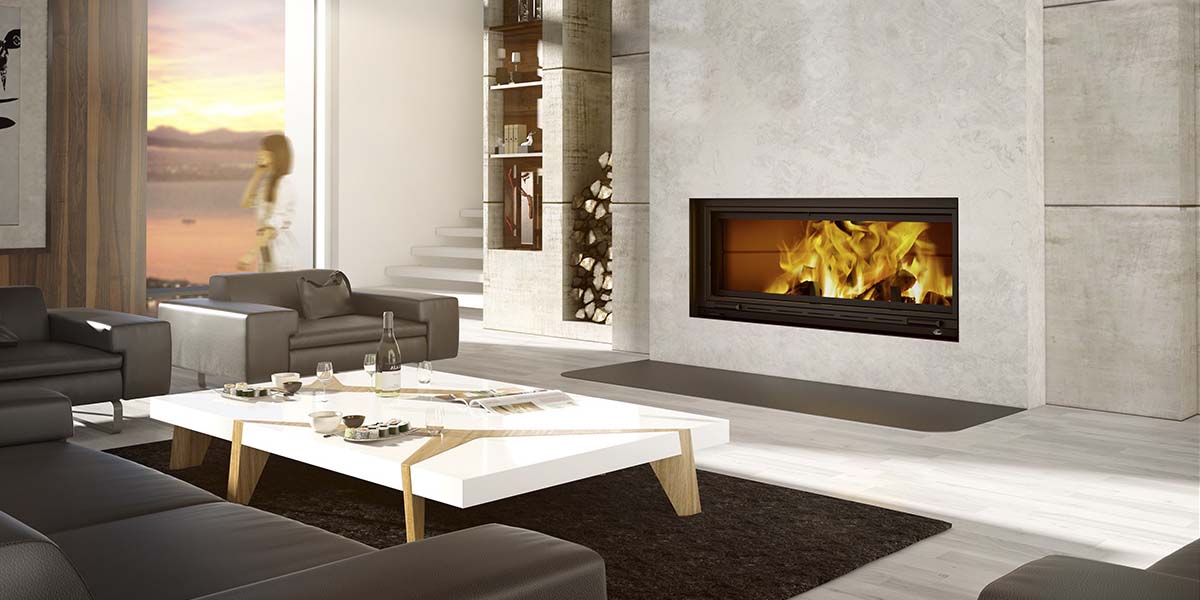 Valcourt St Laurent wood fireplace