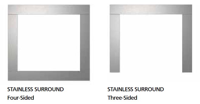 stainless steel surrounds