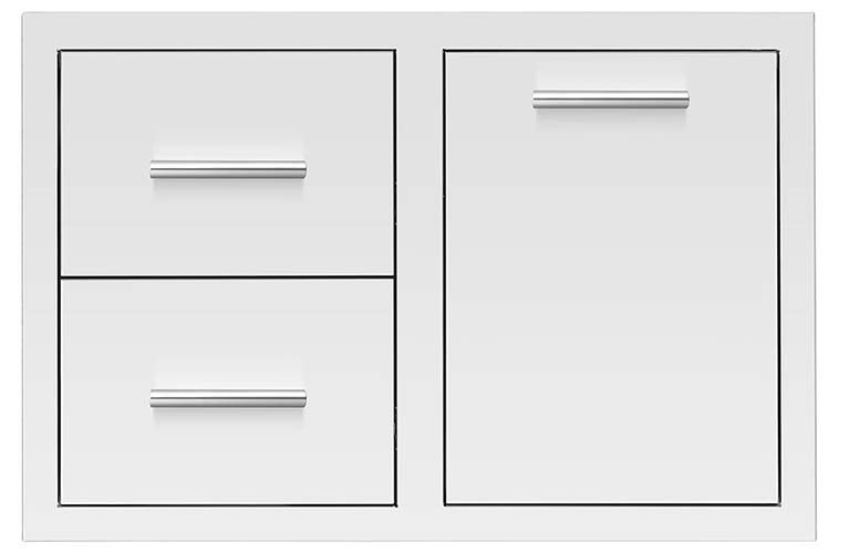 Summerset 33 Inch 2-Drawer plus LP Tank Pullout Drawer Combo - DC2-33LP