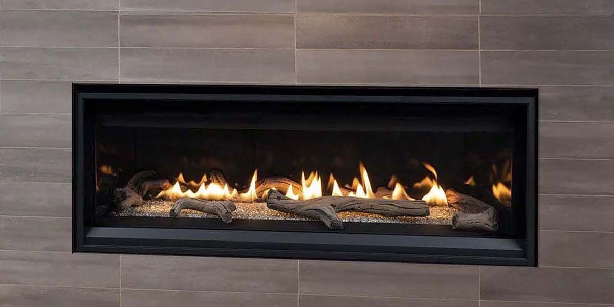 Superior 55" Linear Direct Vent Gas Fireplace with Electronic Ignition - DRL3555