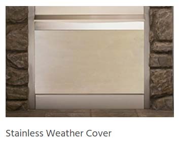 Stainless steel weather cover