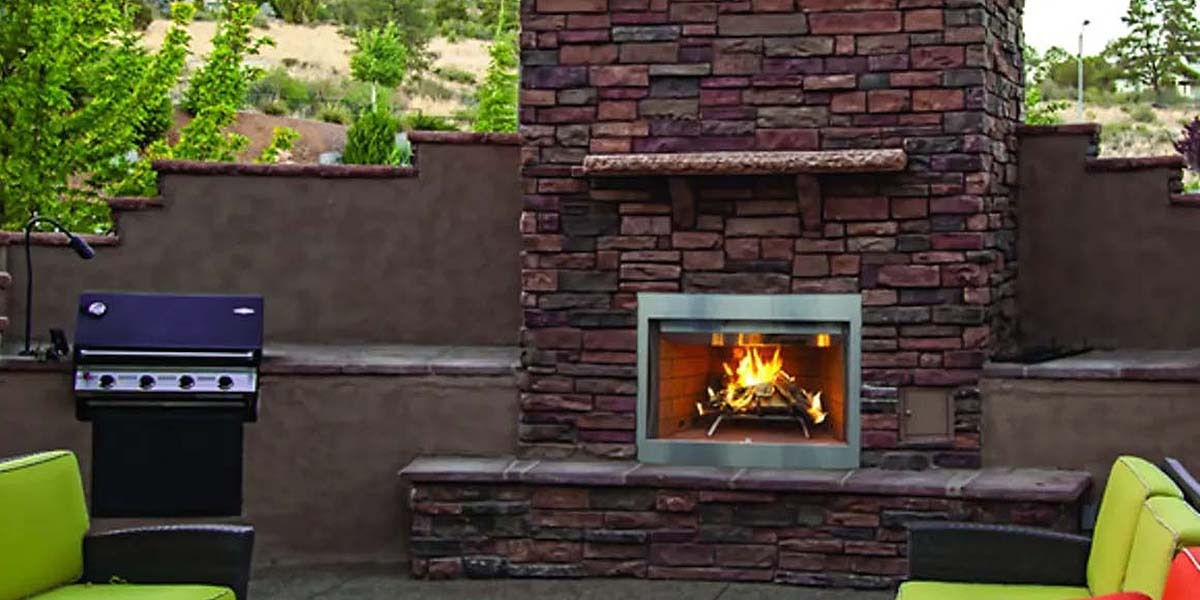 Superior 36" Traditional Outdoor Wood Burning Fireplace WRE3036