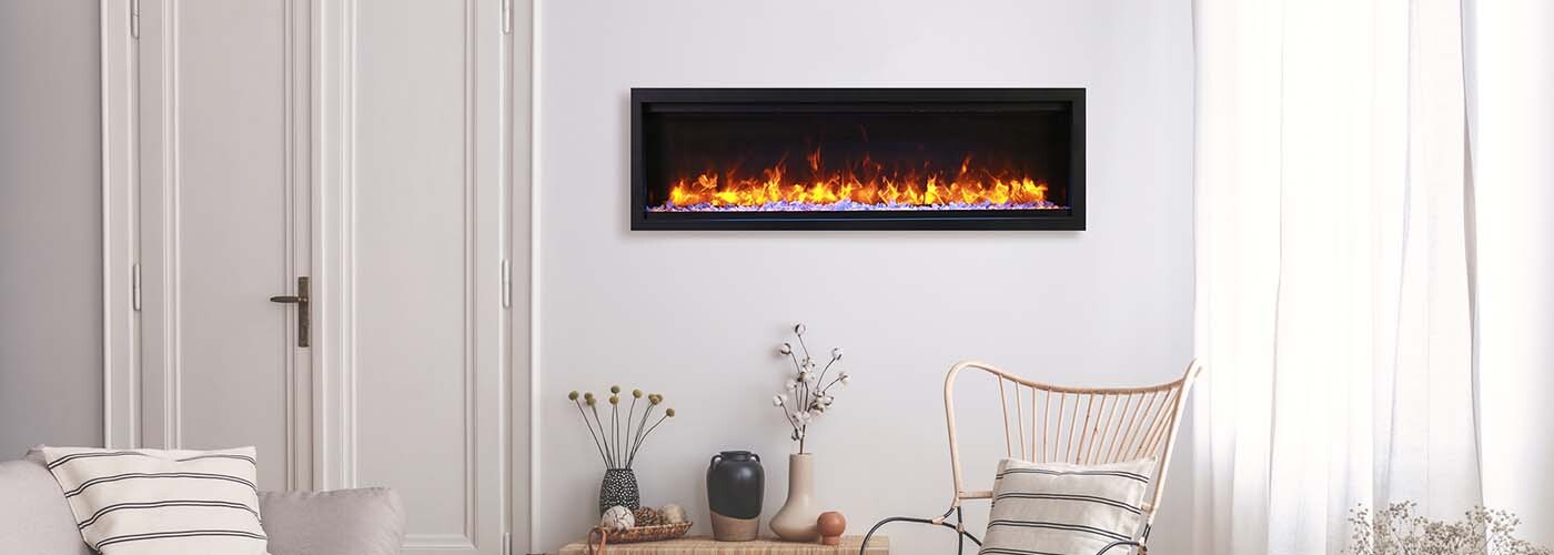 Amantii Symmetry Lumina 50", Indoor or Outdoor, Built In, Smart Electric Fireplace