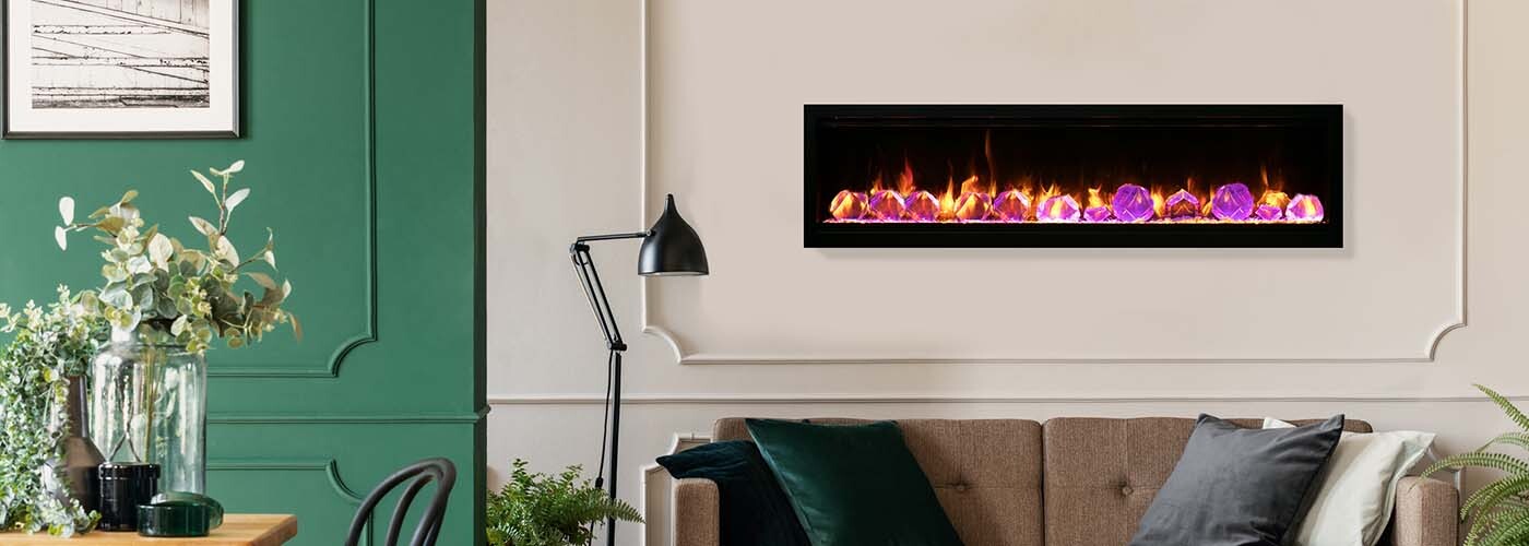 Amantii Symmetry Lumina 60", Indoor or Outdoor, Built In, Smart Electric Fireplace 