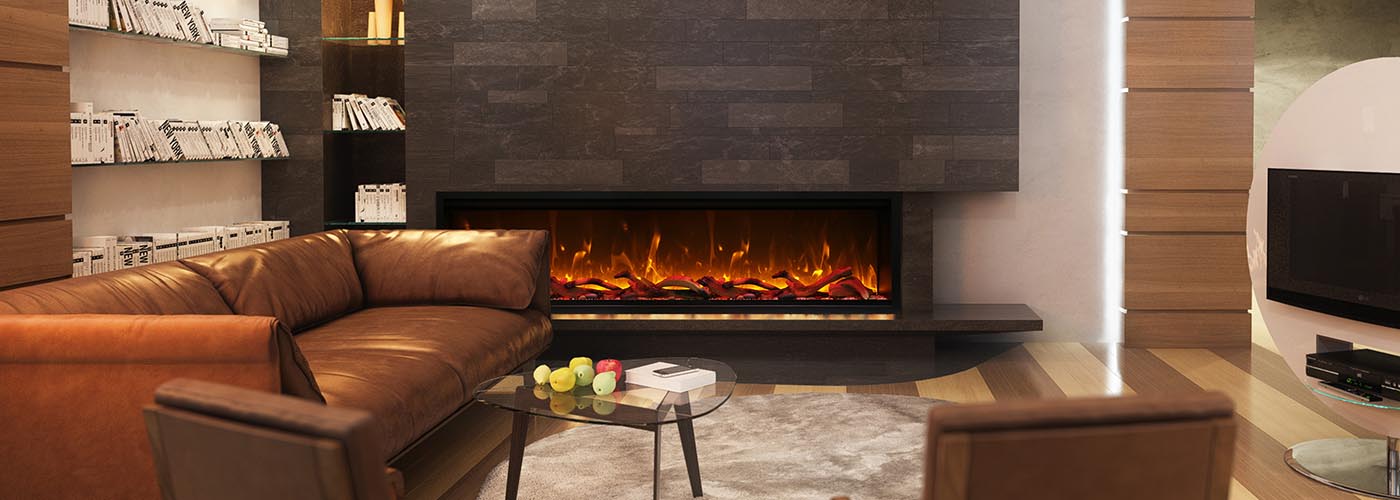 Amantii SYM-74-Smart electric fireplace