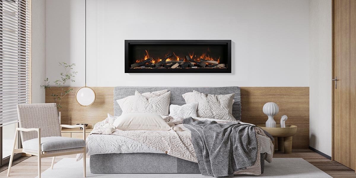 Amantii SYM-74-XT-LUMINA  -  74" Wide, Extra Tall, Electric Fireplace