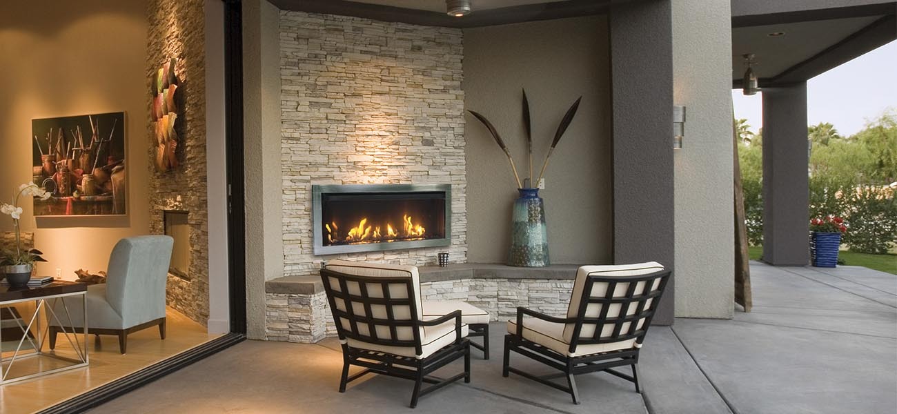 Sierra Flame &ndash; Tahoe 450L &ndash; Outdoor Vent Free Linear Gas Fireplace 