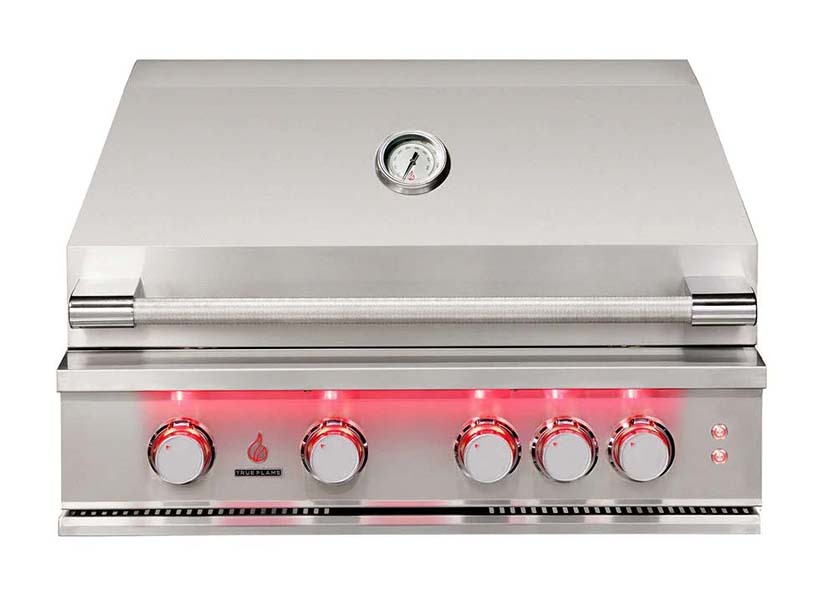 TrueFlame 32" Wide, 3 Burner, Built-In, Gas Grill