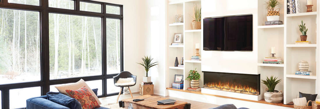 The Napoleon Trivista™ Primis 3 Sided Electric Fireplaces, 