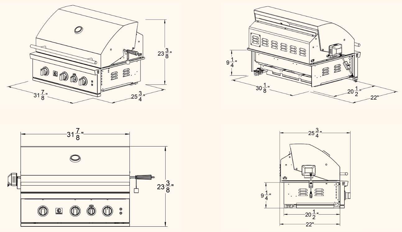 Summerset TRLPRO32 line drawing