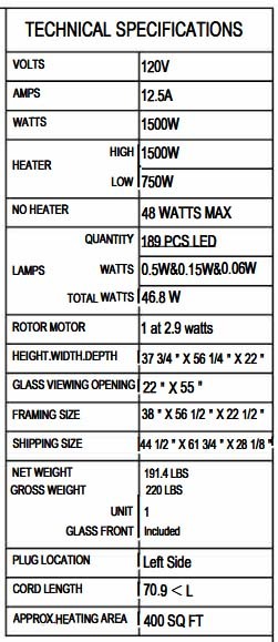 TRV-55 SIG specifications TRV-55 SIG specifications
