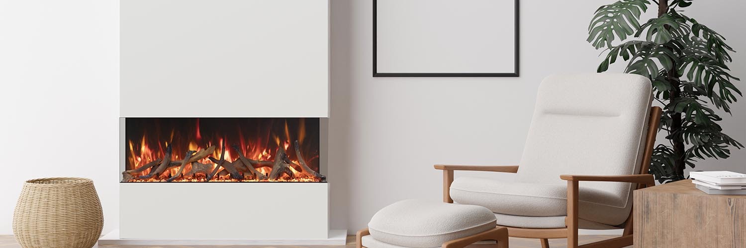 Amantii Tru View Bespoke - 45" -3 Sided Electric Fireplace