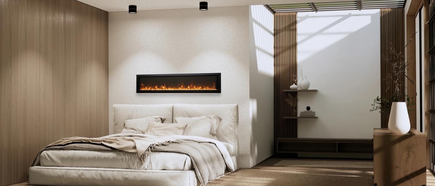 Remii 50&Prime; Wide, Wall Mount, Extra Slim, Electric Fireplace - WM-50-XS