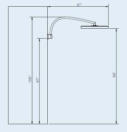 Bromic Eclipse Pendant Heater Wall Mounting