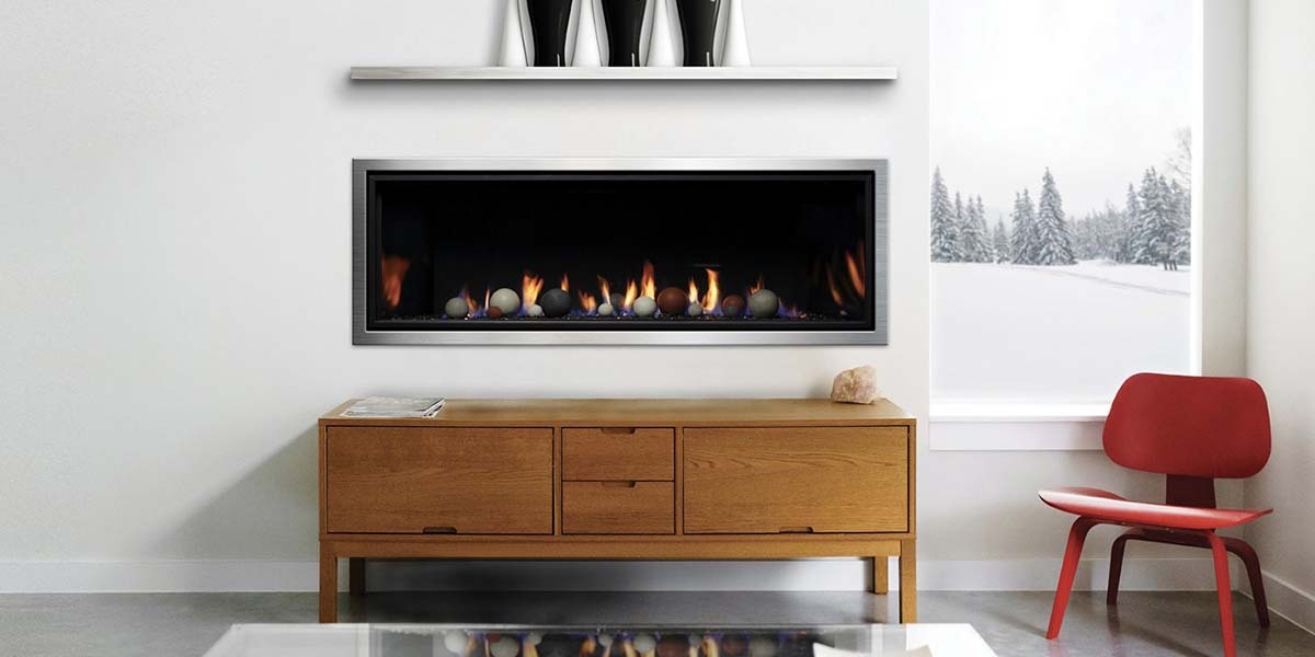 Kingsman Zero Clearance Direct Vent Linear Gas Fireplace ‐ 72"