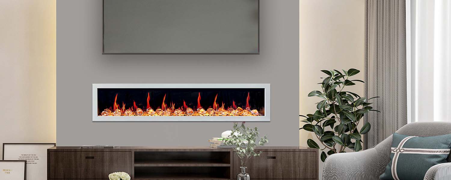 Litedeer Homes Gloria II 78" Smart Electric Fireplace