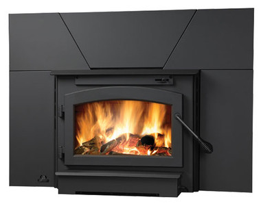 Timberwolf Wood Burining Fireplace Insert Package With Stainless Steel Liner