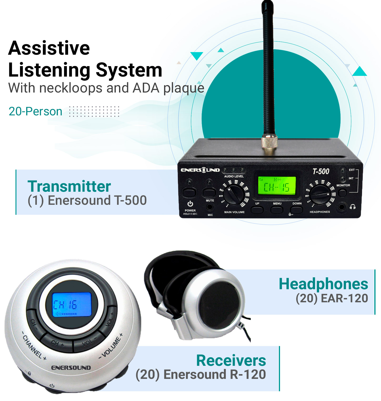 Complete Assistive Listening System For Churches