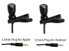 LAV-100BUN Professional Lavalier Microphones with 3.5mm TRRS Plug for Android/Apple Cell Phones and Tablets (2-Pack)