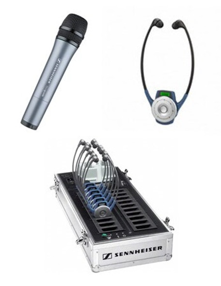 Sennheiser 10-Person Tourguide System with Handheld Transmitter Sennheiser 10-Person Tourguide System with Handheld Transmitter