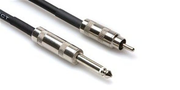 20 feet  1/4 Inch TS plug to RCA male premium cable to connect T-500 external Monitor to PA System