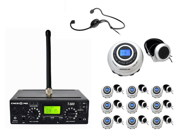 10-Person Translation System with Interpreter Monitor (previous version, One Year Warranty)