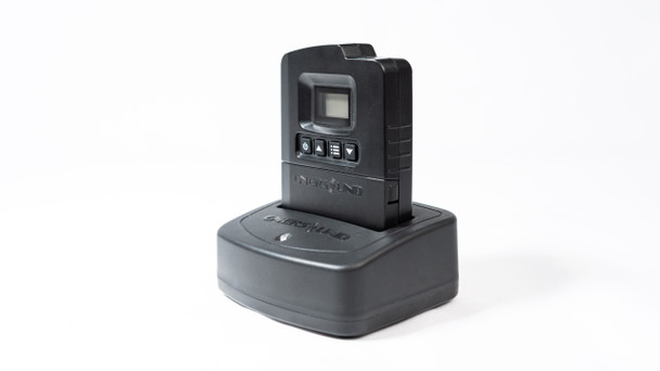 CHR-600 drop-in charger for Enersound TP-600 and TP-600-4 portable transmitters