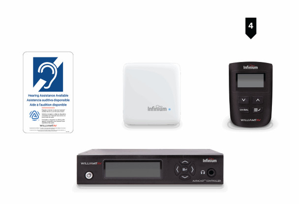 Infinium Auracast System - 4 Receivers