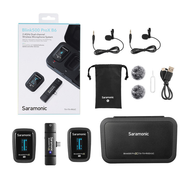Blink 500 ProX B6 2-Person USB-C Wireless Mic w/ Lavalier for Enersound Cloud Two Way Feature